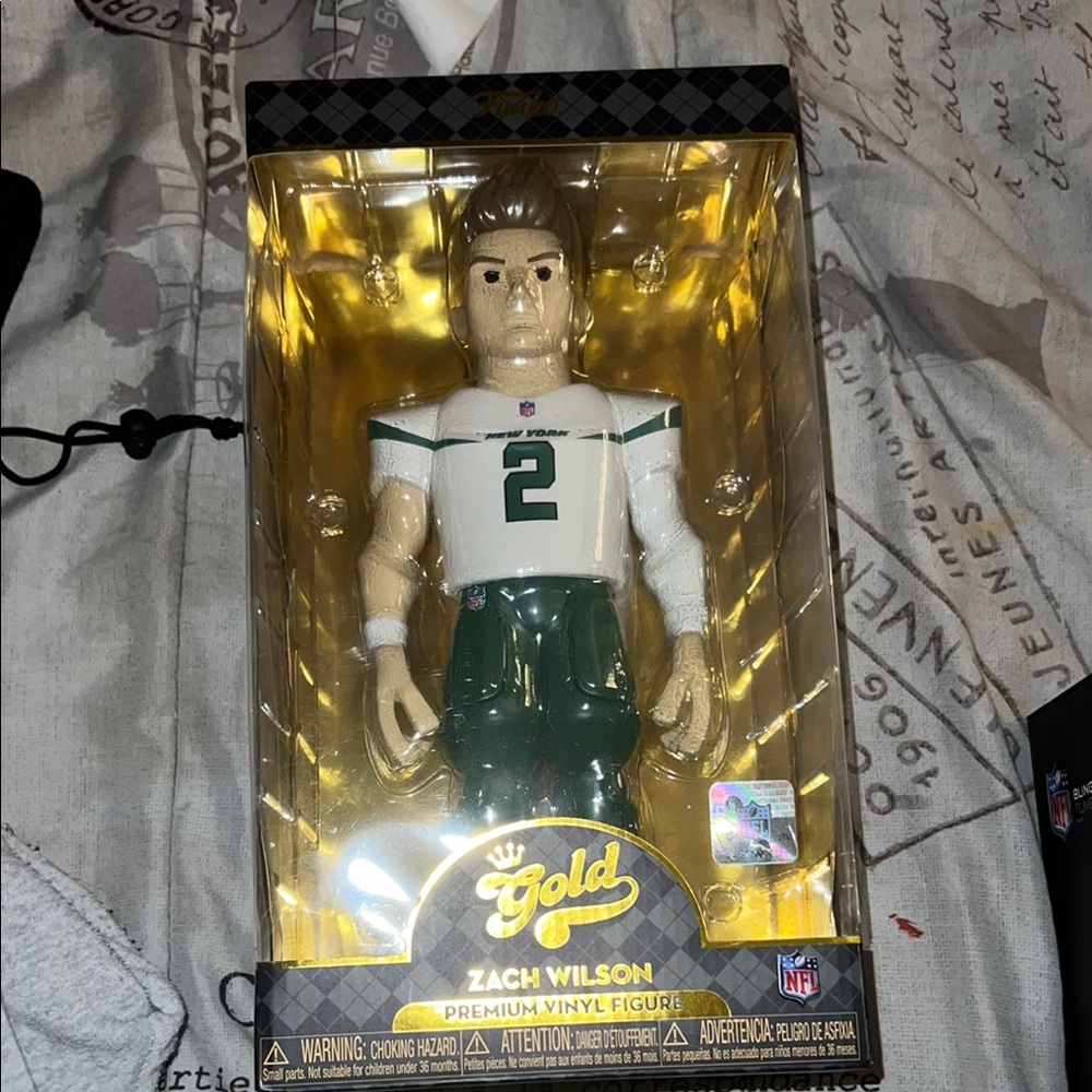 NFL Gold Zach Wilson Vinyl Figure FUnko